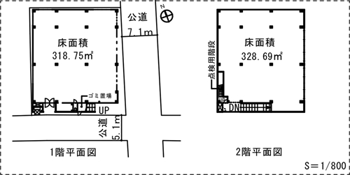 イリュウ大船ビル平面図